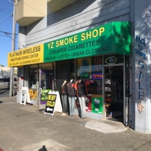YZ Smoke Shop,5901 Mission St, San Francisco, CA 94112, United States